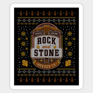 Rock And Stone Ugly Sweater Sticker